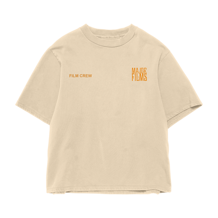 Major Films Film Crew Tee (Orange Cream)