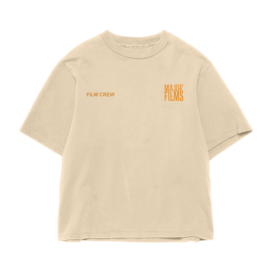 Major Films Film Crew Tee (Orange Cream)