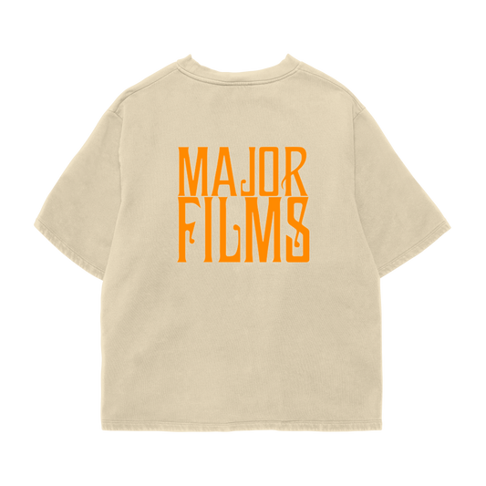 Major Films Film Crew Tee (Orange Cream)